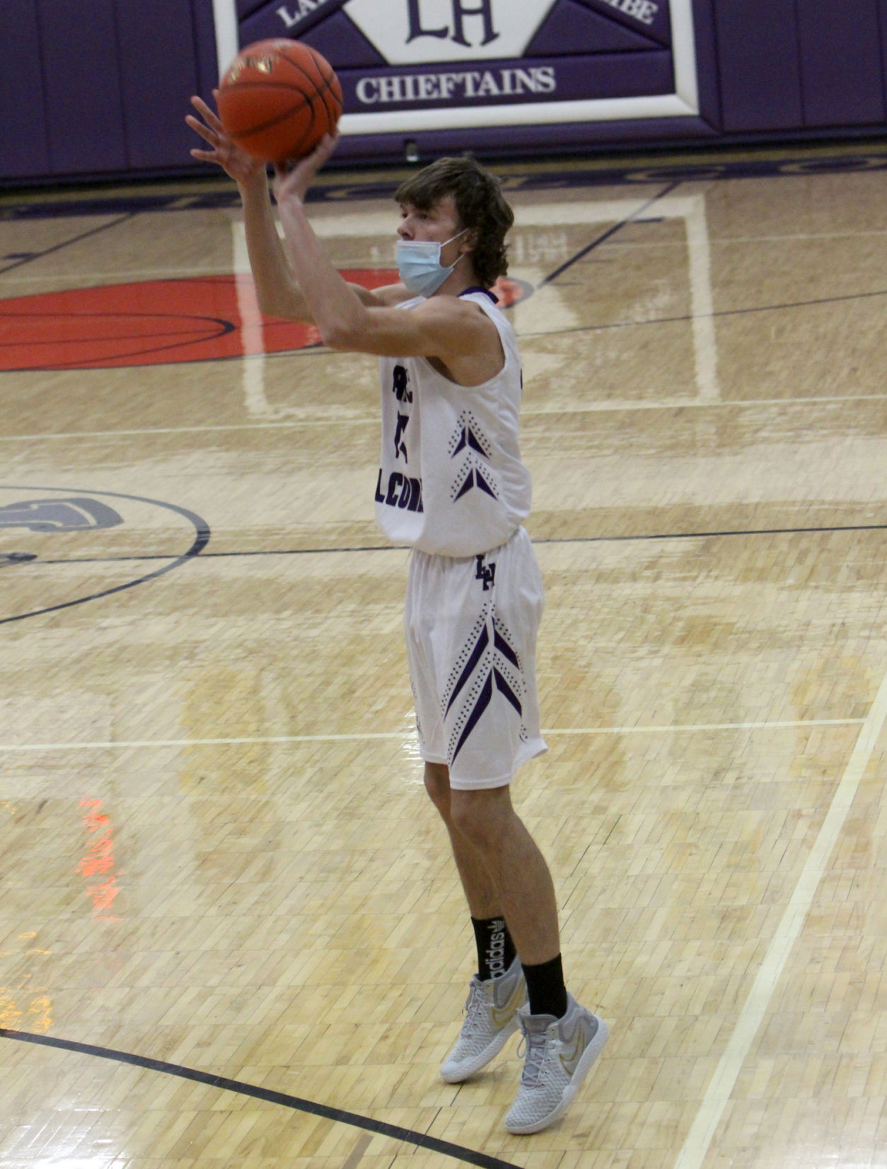 Winter at Lake Holcombe boys basketball 1-5-21